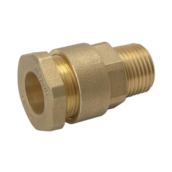 COMPRESSION FITTINGS_Male Coupling Pipe for 16mm PE x 1/2 NPT_Art.TS-3000