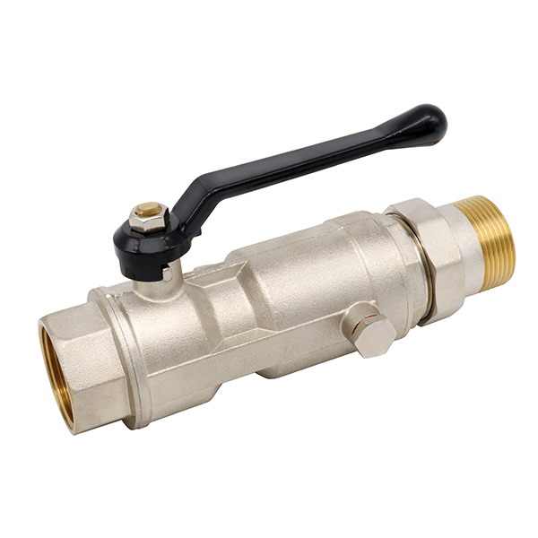  OTHER VALVES_Brass Ball Valve with Black handle with built-in check valve _Art.TS 2372N